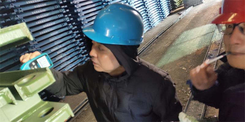 公司魏總工程師對工作現場(chǎng)進(jìn)行檢查
